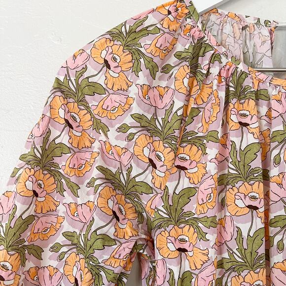 J. Crew Liberty Fabric Butterfield Smocked Waist Mini Dress Small - Picture 3 of 5